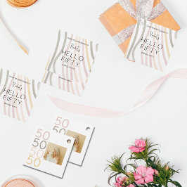 Simple Modern 50. Geburtstag Vielen Dank für Ihre  Geschenkanhänger