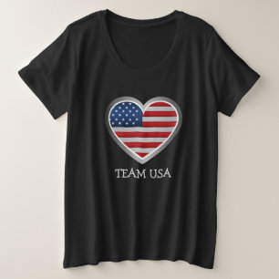 Simple Modern America Fan cheing USA Flag nom de l