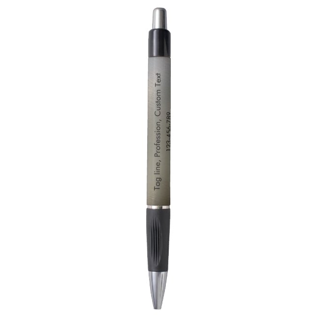 Simple Modern Brushed Metal Business Promotional  Kugelschreiber (Vorderseite Vertikal)
