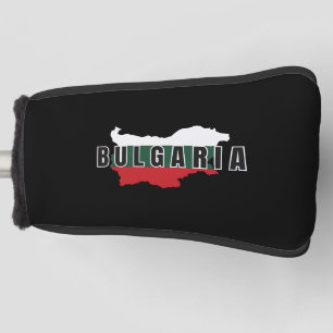 Simple Modern Bulgaria map Letter Flag Souvenir Golf Headcover