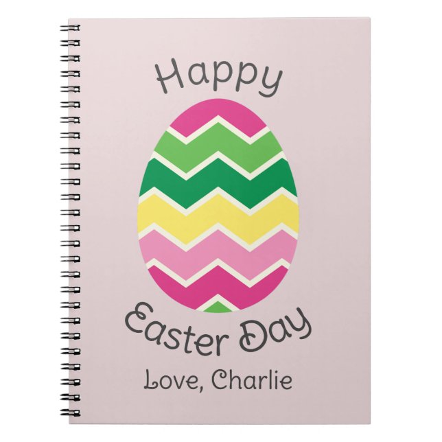 simple Modern Calligraphy Happy Easter to friends Notizblock (Vorderseite)