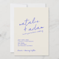 Simple Modern Colorful Retro Fun Whimsical Wedding