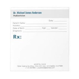 Simple Modern Doctor Prescription  Notizblock