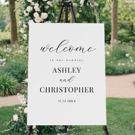 Simple Modern Elegant Wedding Welcome