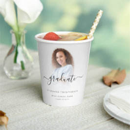 Simple Modern Foto Overlay Script 2024 Abschluss Pappbecher