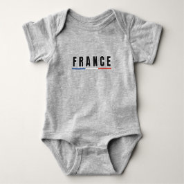 Simple Modern France Französisch Red Letter Souven Baby Strampler