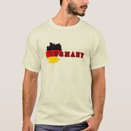 Simple Modern Germania Deutschland Art Letter Souv T-Shirt