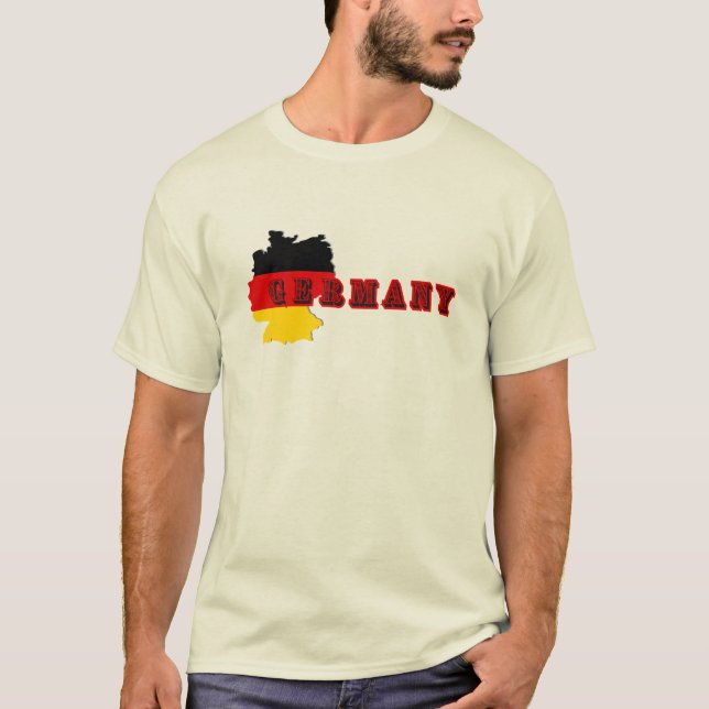 Simple Modern Germania Deutschland Art Letter Souv T-Shirt (Vorderseite)