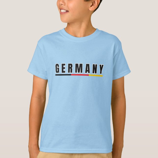 Simple Modern Germania Deutschland Art Letter Souv T-Shirt (Vorderseite)