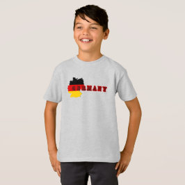 Simple Modern Germania Deutschland Art Letter Souv T-Shirt