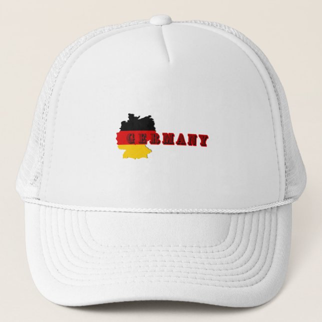 Simple Modern Germania Deutschland Art Letter Souv Truckerkappe (Vorderseite)