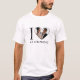 Simple Modern I Liebe My Girlfriend Heart Foto T-Shirt (Vorderseite)