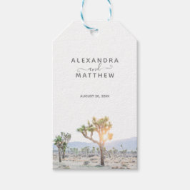 Simple Modern Joshua Tree Vielen Dank Boho Wedding Geschenkanhänger