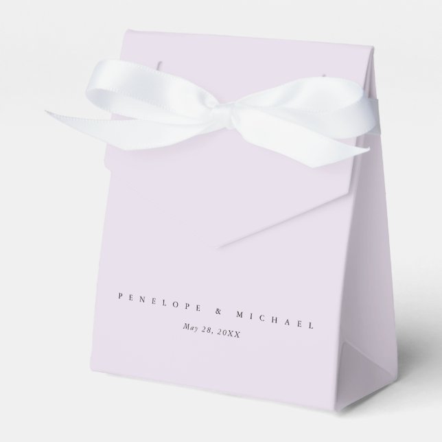 Simple Modern Lavender Geschenkschachtel (Vorderseite)
