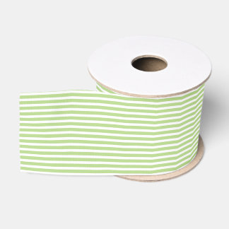 Simple Modern Lime Green White Striped Minimalist  Ripsband