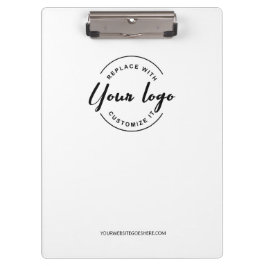 Simple Modern Minimalist Custom Logo Branded Klemmbrett