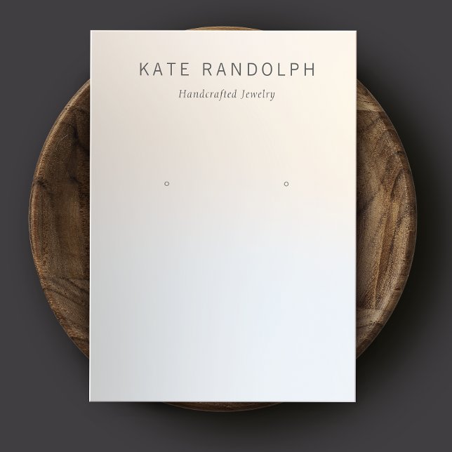Simple Modern Ombre Earring Jewelry Display Visitenkarte (Von Creator hochgeladen)