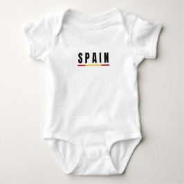 Simple Modern Spain Spanish Art Letter Souvenir Baby Strampler