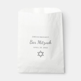 Simple Modern Star of David Bar Mitzvah Geschenktütchen