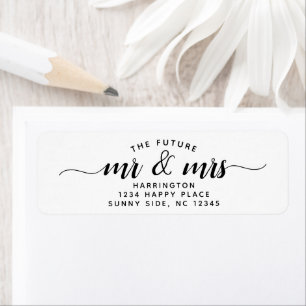 Simple Modern The Future Mr & Mrs. Wedding Script