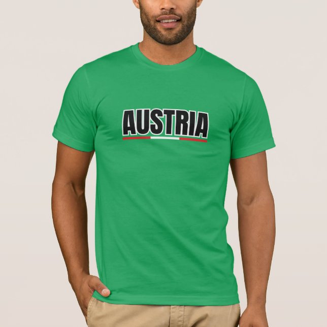 Simple Modern Vienna Austria Art Letter Souvenir T-Shirt (Vorderseite)