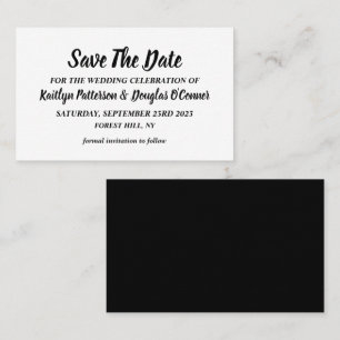 Simple & Moderne, Enregistrer La Carte Date