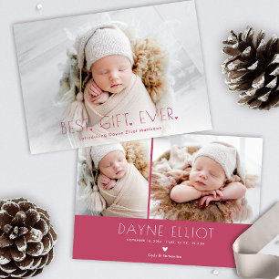 Simple Moderne Meilleur Cadeau Faire-Part de Naiss