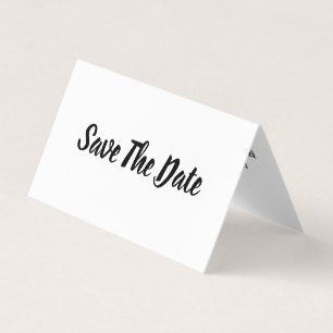 Simple & Moderne, Photo Enregistrer La Carte Date