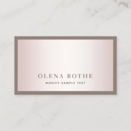 Simple moderne Rose Gold Professional Appel C