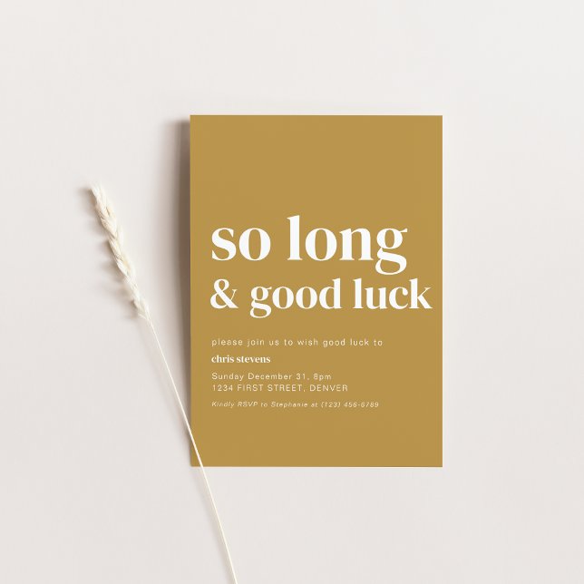 Simple moderne si long Invitation de la fête d'adi (Créateur téléchargé)