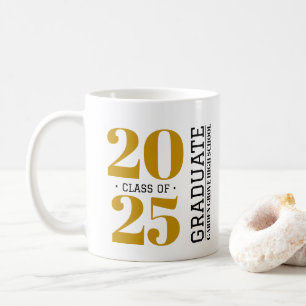 Simple Modernité Graduation Céramique Mug - Jaune