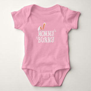Simple Mommy Bunny Ostertypografie   Bodysuit Baby Strampler