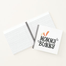 Simple Mommy Bunny Ostertypografie | Notebook Notizbuch