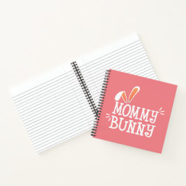 Simple Mommy Bunny Ostertypografie | Notebook Notizbuch