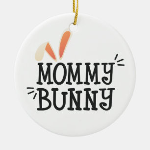 Simple Mommy Bunny Ostertypografie   Ornament