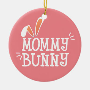 Simple Mommy Bunny Ostertypografie   Ornament