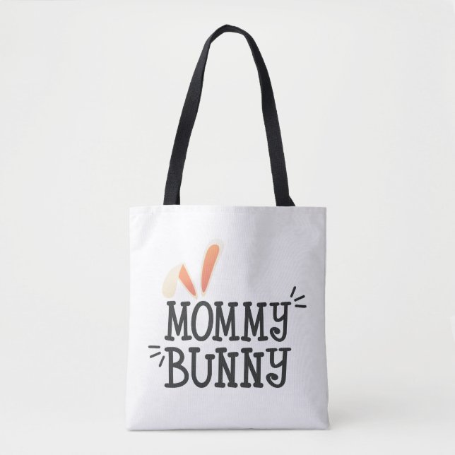 Simple Mommy Bunny Ostertypografie | Tasche (Vorderseite)