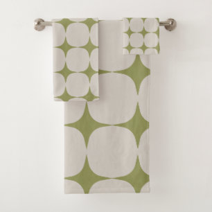 Simple motif vert sauge moderne du milieu du siècl