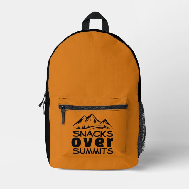 Simple Mountain Art Hiking Backpack Gift Bedruckter Rucksack (Vorderseite)