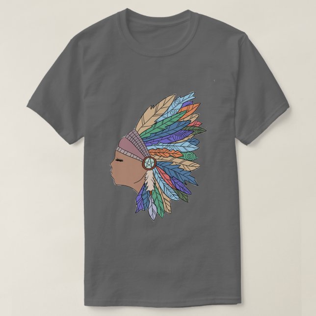 Simple Native American Art T-Shirt (Design vorne)