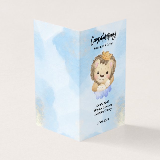 simple nouvelle carte de félicitations pour bébé (Outside)