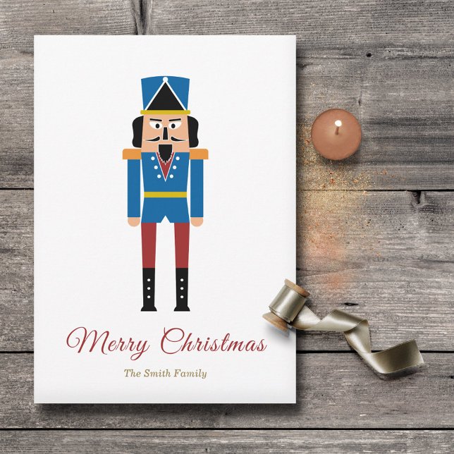 Simple Nutcracker Weihnachtskarte Feiertagskarte (Simple Nutcracker Christmas Holiday Card)