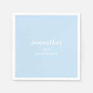 Simple Pastel Blue Serviette