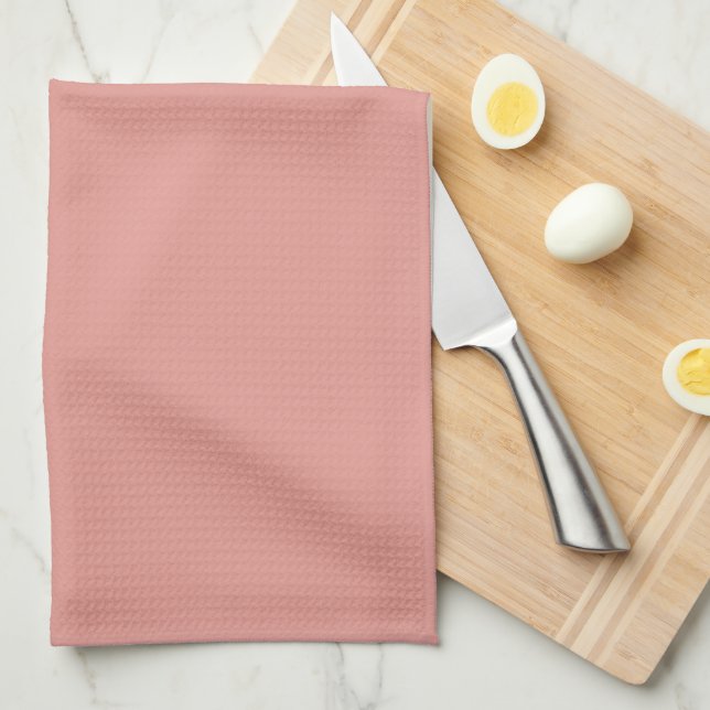 Simple pastel flamingo pink color geschirrtuch (Viertel Falte)
