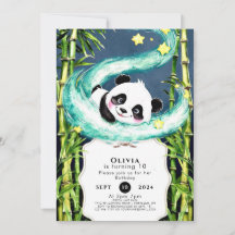 Simple Pastel Magical Panda Geburtstag