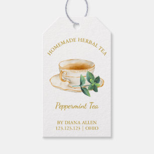 Simple Peppermint Tea Hang Tag Geschenkanhänger