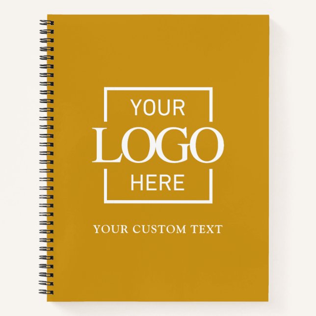 Simple Personalized Business Logo Promotional  Notizbuch (Vorderseite)