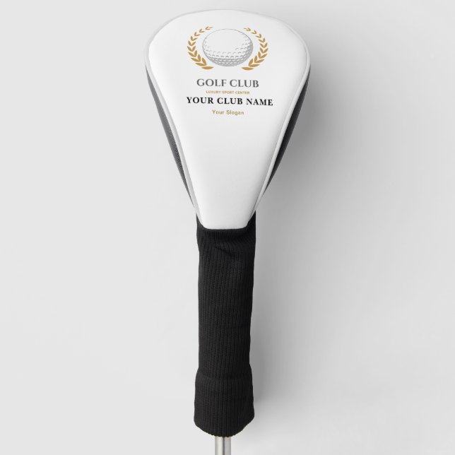 Simple Personalized Logo Golf Club Head Cover Golf Headcover (Vorderseite)