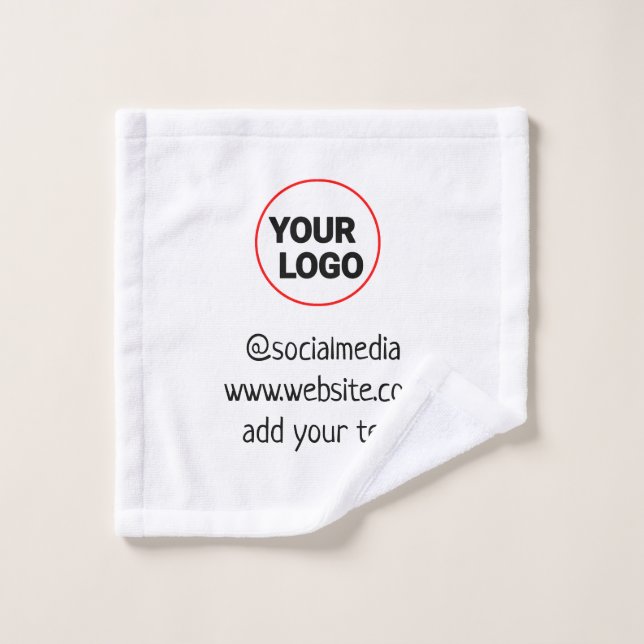 simple personnalisé minimal ajouter votre logo adr (Gant de toilette)