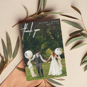 Simple Photo Carte de remerciements moderne